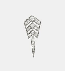 Boucle d'oreille Stairway S diamants et argent Statement