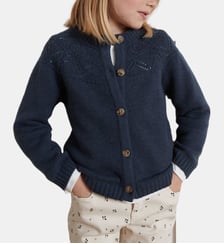 Cardigan  en coton et laine Cyrillus