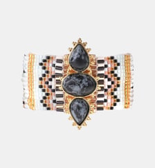 Bracelet manchette perles tissées NOLITI Hipanema