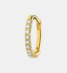Créole unique blanche pierres or Thomas Sabo