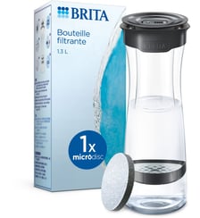 Bouteille filtrante Fill & Serve gris foncé + 1 filtre à eau MicroDisc Brita