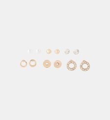 Set de 6 paires de puces d'oreilles perles Balaboosté