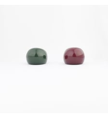 Set de 2 bagues en résine vert et bordeaux Balaboosté