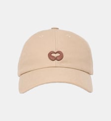 Casquette à logo en mix de lin Maje