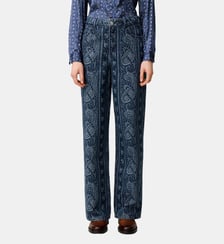Jean droit denim imprimé Claudie Pierlot