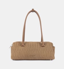 Sac rectangle Tressé Cube en cuir Lancaster