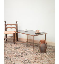 Table basse en verre Donna N°517- Produit chiné Debongout