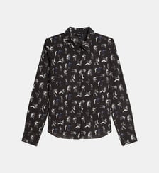 chemise en coton imprimée Agnès b.