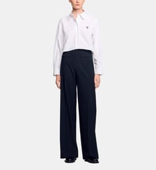 Pantalon droit à fines rayures Sandro