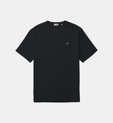 T-shirt col rond en coton gaufré Théo Serge Blanco