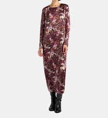Robe diana en satin stretch imprimé Momonì