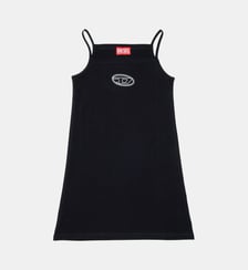 Robe courte avec logo Oval D Diesel Kids