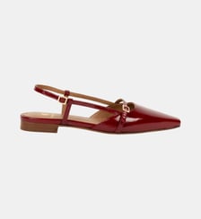 Ballerines Amel Cuir Verni Froissé Bobbies