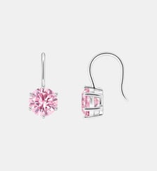 Pendants d’oreilles avec grande zircone rose Thomas Sabo