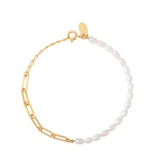 Bracelet doré perle de culture blanche  - meghan Caroline Najman