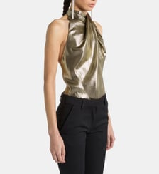 Top dos-nu en jersey lurex Balmain