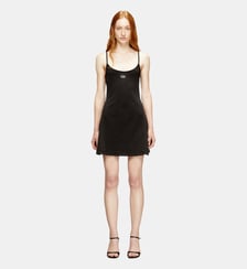 Robe courte en coton avec logo Ovale D Diesel
