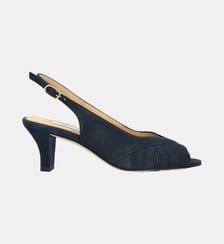 Sling back belleville - cuir velours Charles Kammer