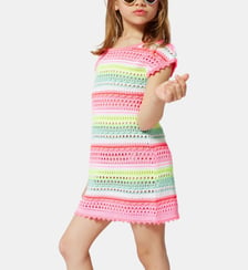 Robe au crochet multicolore Billieblush
