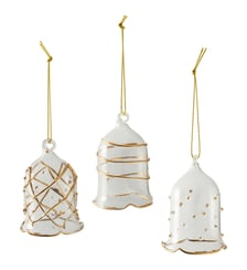Ornement cloches en verre, 3 pièces Villeroy & Boch