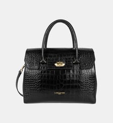Sac cabas griffe cuir effet croco Lancaster