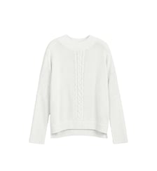 Pull tricot 100% laine motif torsades Ikks
