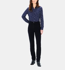 Pantalon pchicagov - Motif uni - Coupe droite Caroll
