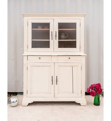 Buffet à deux corps en bois écru Gilbert N°1692- Produit chiné Debongout