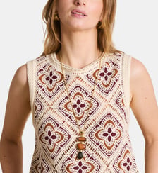 Collier sautoir avec bois La Fée Maraboutée