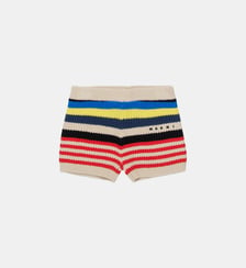 Short en maille avec logo Marni