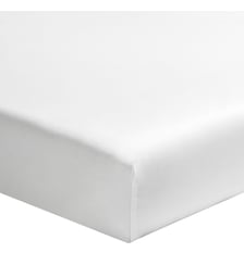 Drap housse uni en percale de coton, bonnet de 30cm, PREMIÈRE Essix