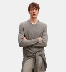 Pull col V Louis Bompard