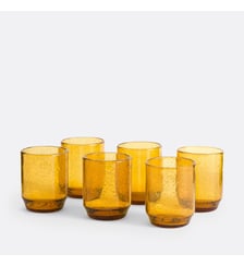 Lot de 6 verres à eau en verre bullé La Redoute Interieurs