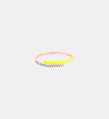 Bague Toi et Moi Marbella Émail Jaune Djula