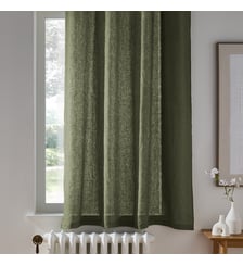 Rideau radiateur lin lavé à oeillets La Redoute Interieurs