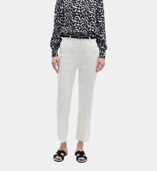 Pantalon como - Motif uni - Coupe droite Caroll