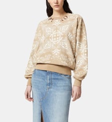 Sweat-shirt ras du cou imprimé bandana Pinko