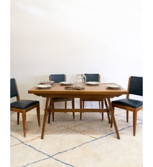Table à manger en bois Karla N°1047- Produit chiné Debongout