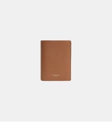 Petit portefeuille vertical zippé 2 volets Lucien en cuir grainé Le Tanneur