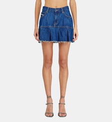 Minijupe plissée en denim Diesel