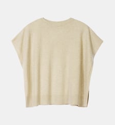 Poncho ample col bateau en cachemire Bompard