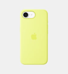 Coque iPhone 16e/17e silicone Jaune fluo Apple