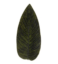 Assiette de présentation Riviera feuille de strelitzia grès vert forêt 40 x 17 x 4 cm Costa Nova
