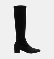 Victoria - Bottes En Veau Stretch Noir Parallèle