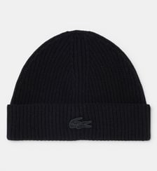 Bonnet laine mérinos crocodile métallisé Lacoste