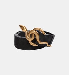 Ceinture Cléo Noire En Cuir Velours 35Mm Vanessa Bruno