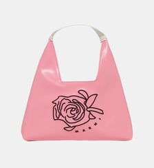 Sac à bandoulière Diamond avec motif floral Marni