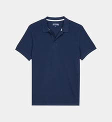 Polo en piqué de coton organique uni Vilebrequin
