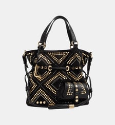 Sac seau Premier Flirt Studs Capsule 150 ans en cuir M Lancel