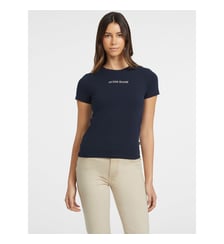 T-shirt ajusté court signature Guess Jeans
